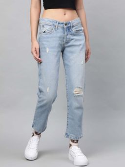 STREET 9 - Women Blue Cotton Jeans