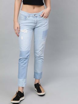 STREET 9 - Women Blue Cotton Jeans