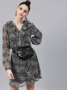 STREET 9 - Women Black Polyester Dress