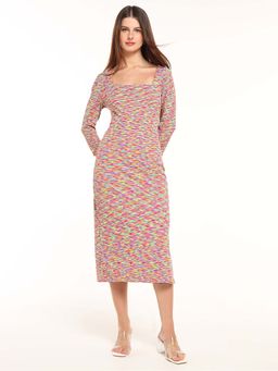 Cover Story - Women Multi-Colour Viscose Dress