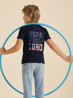 U.S. POLO ASSN. - Kids Boys Brand Printed Regular Fit T-shirt