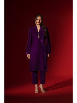 Naseebo - Enchanted Purple Velvet Co-Ord Set