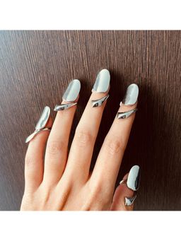 ISHKAARA - Metal Nail Adjustable Ring