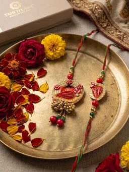 Gahan - Artificial Beads Bhaiya Bhabhi Rakhi