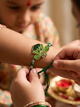 Gahan - Kids Hulk Character Artificial Beads Thread Rakhi