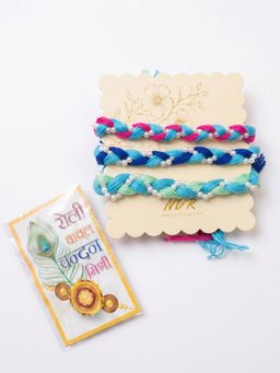 Gahan - Multi-Color Thread Rakhis (Pack of 3)