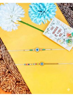 Gahan - Blue Evil Eye Thread Rakhis (Pack of 2)