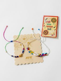 Gahan - Artificial Beads Thread Rakhis (Pack of 2)