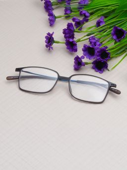 TED SMITH - Unisex Grey Full Rim Rectangle Frame (51)