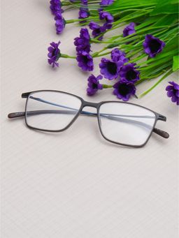 TED SMITH - Unisex Grey Full Rim Wayfarer Frame (51)