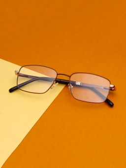 TED SMITH - Unisex Gold Full Rim Wayfarer Frame (53)