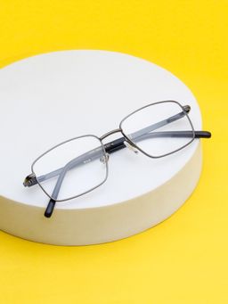 TED SMITH - Unisex Grey Full Rim Wayfarer Frame (53)