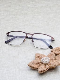 TED SMITH - Unisex Brown Full Rim Wayfarer Frame (54)