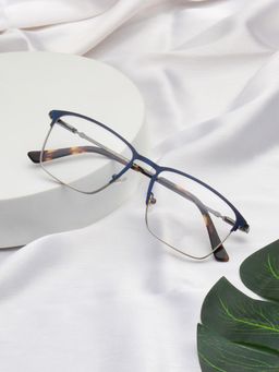 TED SMITH - Unisex Blue Full Rim Wayfarer Frame (54)