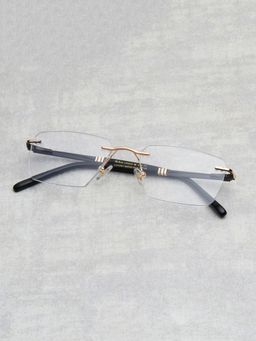 TED SMITH - Unisex Gold Rimless Rectangle Frame (54)
