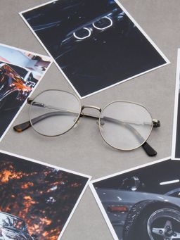 TED SMITH - Unisex Silver Full Rim Round Frame (50)