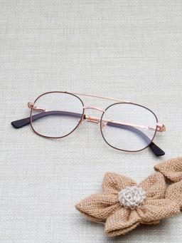 TED SMITH - Unisex Gold Full Rim Square Frame (50)