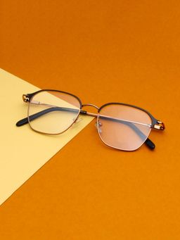 TED SMITH - Unisex Gold Full Rim Wayfarer Frame (49)