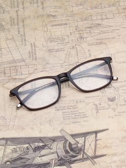 TED SMITH - Unisex Brown Full Rim Wayfarer Frame (50)