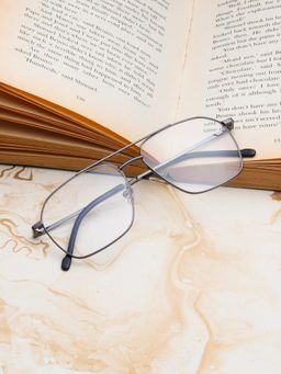 TED SMITH - Unisex Grey Full Rim Square Frame (55)