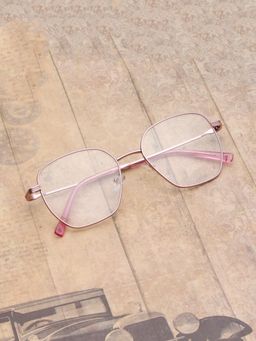 TED SMITH - Unisex Pink Full Rim Wayfarer Frame (52)