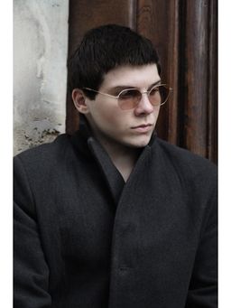 Maison Eclat - Unisex UV Protected Hexagonal Brown Lens Sunglasses (54)