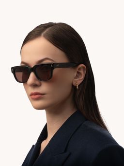 Maison Eclat - Unisex UV Protected Wayfarer Brown Lens Sunglasses (51)