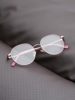 TED SMITH - Unisex Pink Full Rim Round Frame (51)