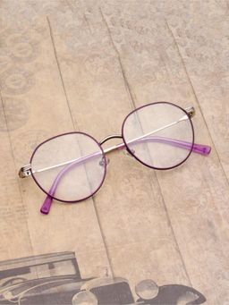 TED SMITH - Unisex Purple Full Rim Round Frame (51)