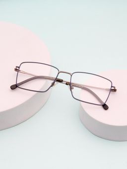 TED SMITH - Unisex Grey Full Rim Rectangle Frame (52)