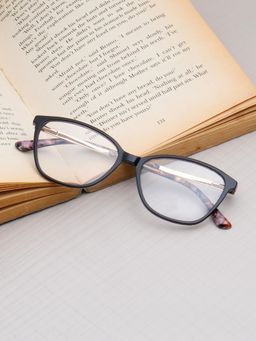 TED SMITH - Women Black Full Rim Cat Eye Frame (52)