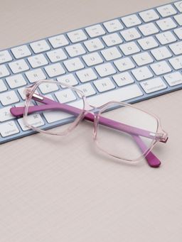 TED SMITH - Unisex Pink Full Rim Square Frame (54)