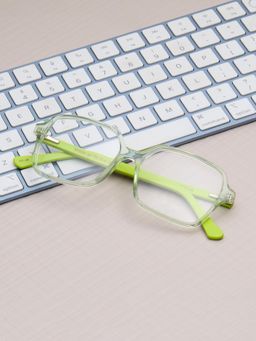 TED SMITH - Unisex Green Full Rim Square Frame (54)
