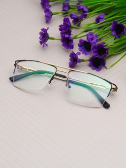 TED SMITH - Unisex Multi-Color Half Rim Rectangle Frame (53)