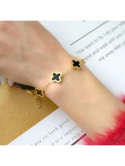 ESTAILO FASHION - Bling Blogger Chain Black Bracelet