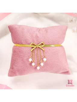 ESTAILO FASHION - Pearl Ribbon Cuff Gold