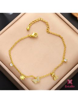 ESTAILO FASHION - Butterfly Bloom Bracelet Gold
