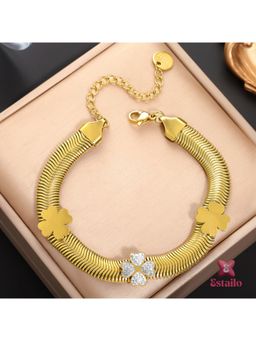 ESTAILO FASHION - Serpentine Clover Bracelet
