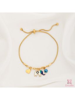 ESTAILO FASHION - Elephant Evil Eye Bracelet Gold