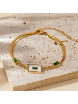 ESTAILO FASHION - Jadeite Dream Link Bracelet Gold