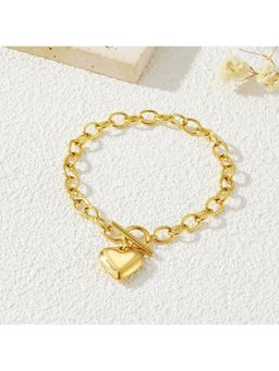 ESTAILO FASHION - Golden Heart Toggle Bracelet