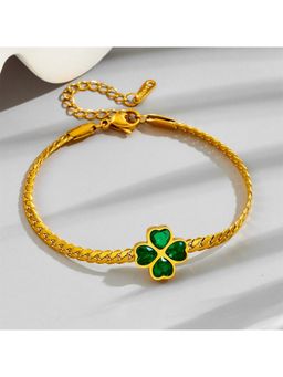 ESTAILO FASHION - Shamrock Serenity Bracelet Gold