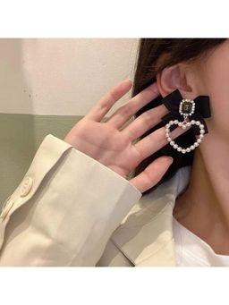 ESTAILO FASHION - Bling Blogger Bow Black Earring
