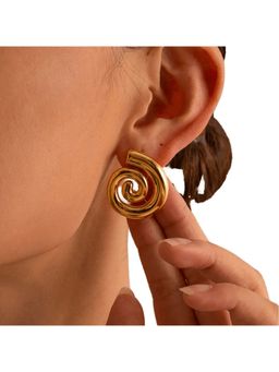 ESTAILO FASHION - Jalebi Love Earrings Gold