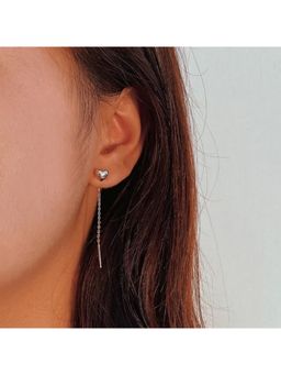 ESTAILO FASHION - Heart Drop Earrings