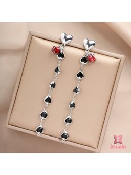 ESTAILO FASHION - Gothic Romance Dancers Earrings Silver