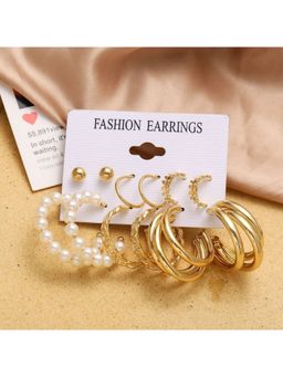 ESTAILO FASHION - Golden Goddess Earring Trio Gold