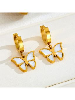 ESTAILO FASHION - Golden Flutter Hoops Gold