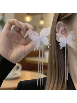 ESTAILO FASHION - Fairy Wing Chain Earrings White