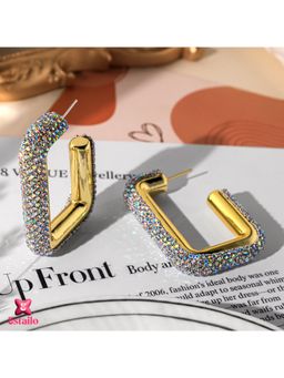 ESTAILO FASHION - Geometric Hoop Earring